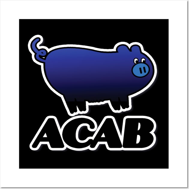 ACAB- blue & black Wall Art by SCL1CocoDesigns